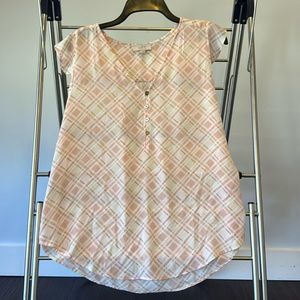 Loft flutter sleeve blouse